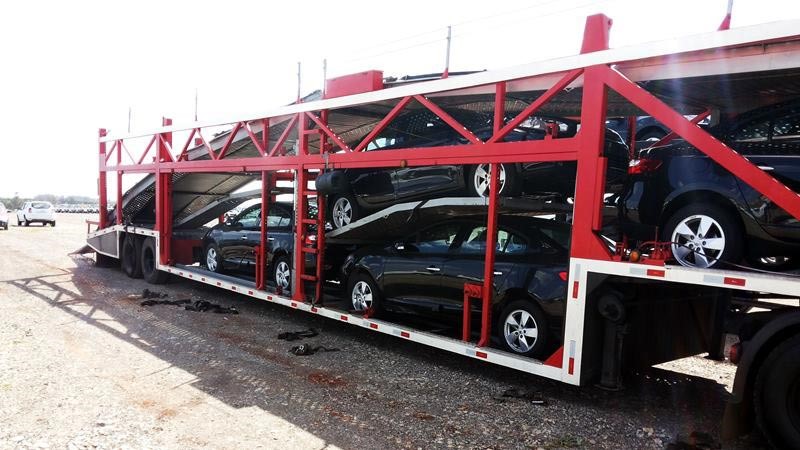 Pistão hidráulico carreta cegonha